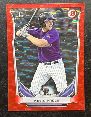 2014 Bowman Draft Red Ice Kevin Padlo #123 136/150 - Image 1 of 2