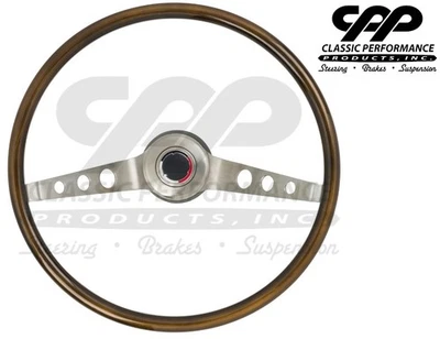 Volante 1966 Chevy Chevelle 2 raios esporte 15" retrô RP20029 preto - Imagem 1 de 4