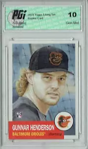 Gunnar Henderson 2023 Topps Living Set #620 Baltimore Orioles Rookie Card PGI 10 - Picture 1 of 1