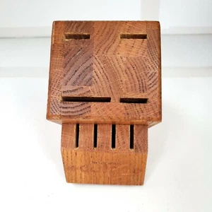  Cutco Holz Messerblock 8 Schlitz Made in USA Holz - Bild 1 von 6
