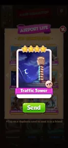 Coin Master Traffic Tower Card From Set Airport Life - Picture 1 of 1