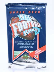 1991 Upper Deck High Series Football Pack (12 Karten) - Bild 1 von 2