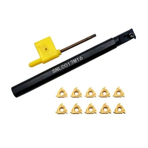 Herramienta de torneado de roscado externo CNC 1 pieza SNL 0013M16 13 mm + 10 piezas MMT16ER AG60 - Imagen 1 de 5