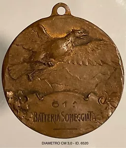 ALPINI 61st BATTERY SUMMED BRONZE MEDAL 1st WORLD WAR 1915.1918 - Picture 1 of 6