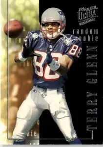 1996 ULTRA SENSATIONS RANDOM ROOKIES GOLD TERRY GLENN 8/10 NEW ENGLAND PATRIOTS - Picture 1 of 2