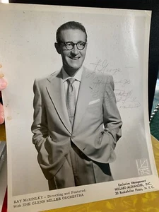 Ray McKinley Glenn Miller Orchestra Signed Autographed Photo Personalized Divine - Picture 1 of 10