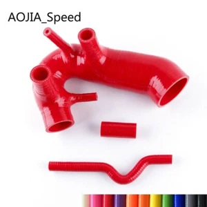 Red For AUDI A4 / VW Passat B5 1.8T 1994-2005 Silicone Induction Intake Hose - Picture 1 of 8