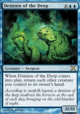 [1x] Denizen of the Deep - Foil - Heavy Play, English - Tenth Edition MTG Magic