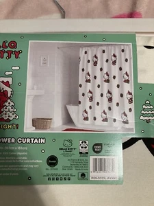 Hello Kitty Christmas Shower Curtain - Picture 1 of 3