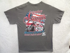 SMC Sturgis Motor Classic 2015 Motorcycle Rally T Shirt Large Gray Biker - Picture 1 of 10