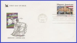 USA3 #2103 U/A READERS DIGEST FDC Hispanic-Americans - Picture 1 of 1