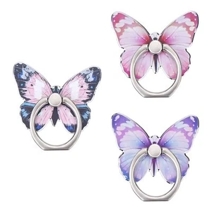 3 Pack Flower Cell Phone Ring Stand Holder 360° Rotation Kickstand Hand Grip - Picture 1 of 7