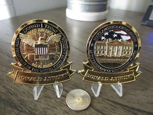 Moneda de desafío MAGA POTUS de la Casa Blanca del presidente Donald Trump - Imagen 1 de 8