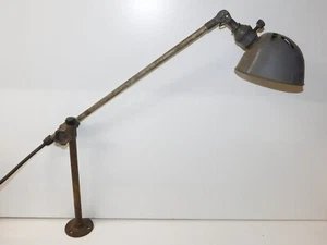 Antique OC White Industrial Machine Light Adjustable Vtg Desk Wall Table Lamp - Picture 1 of 11