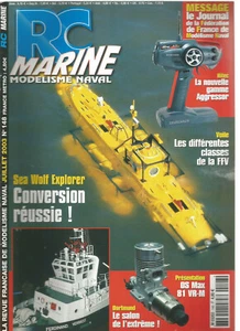 RC MARINE N°148 SEA WOLF EXPLORER /GAMME AGGRESSOR /OS MAX 81 VR-M / DORTMUND - Imagen 1 de 2