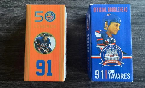Butch Goring Bobblehead LOT New York Islanders 3/21/23 2015 JOHN TAVARES LEGENDS Cover
