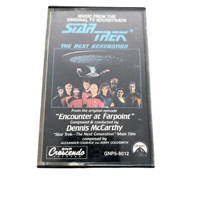 1988 Star Trek TNG Cassette Tape TV Soundtrack Encounter at Farpoint GNP-5 8012 - Image 1 of 4