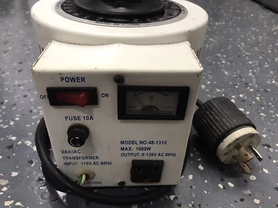 Philmore 48-1310 Variac Transformer 1000W Variable Voltage Regulator - Image 1 of 4