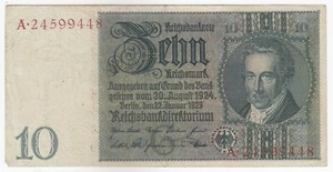 Germany, 10 Reichsmark, 1929, P180a, XF - Picture 1 of 2