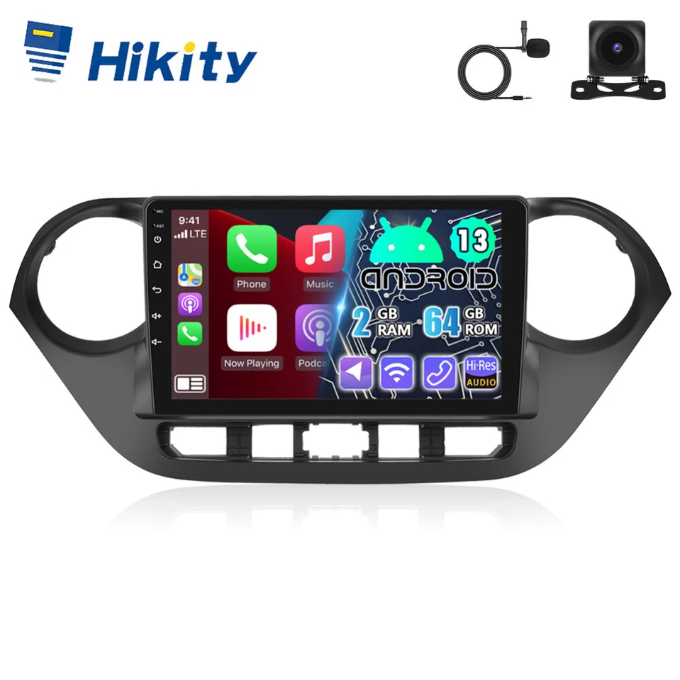 Android Autoradio 64G CarPlay für Hyundai i10 II BA IA 2013-2019 GPS Navi Kamera - Bild 1 von 4