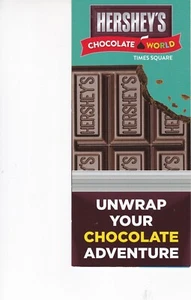 Hersheys Chocolate World promo piece 4" x 9" opens to 8" x 9" - Picture 1 of 3