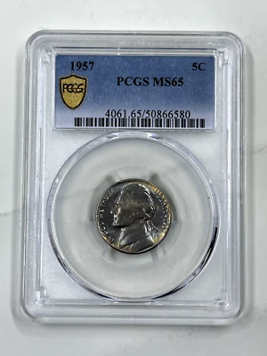 1957 5C PCGS MS65 Jefferson Nickel - Image 1 of 4