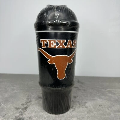 University of Texas Longhorns 24oz Travel Mug Whirley VNTG With Lid READ - Image 1 of 4