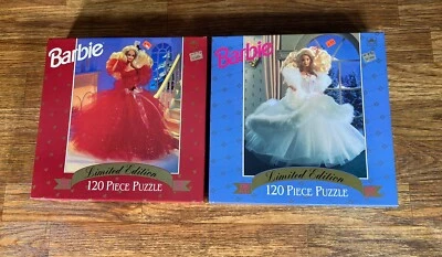 Lote de 120 rompecabezas vintage Barbie edición limitada sellado 1993 dorado Foto 1 de 4