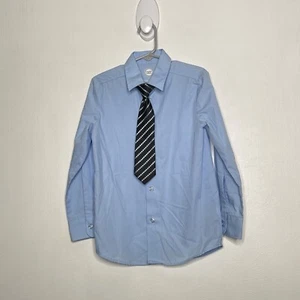 Wonder Nation 2 Pc Set Dress Shirt & Tie Boys Size 5 Blue Long Sleeve Button Up - Picture 1 of 4