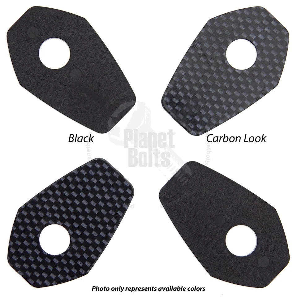 Tallo de placa adaptadora de señal de giro para Suzuki GSXR 600 intermitente de luz negro carbono Foto 1 de 4