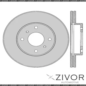 PROTEX Rotor - Front For NISSAN PULSAR N16 4D Sdn FWD 1999 - 2006 By ZIVOR - Picture 1 of 1