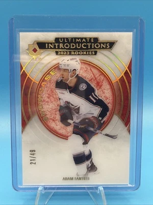 2023 Ultimate Collection Introductions Gold /49 Adam Fantilli #UI-94 Rookie RC - Image 1 of 2