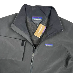 Neu mit Etikett Patagonia Adze Jacke Damen Medium schwarz Softshell wind-regenabweisend - Bild 1 von 13