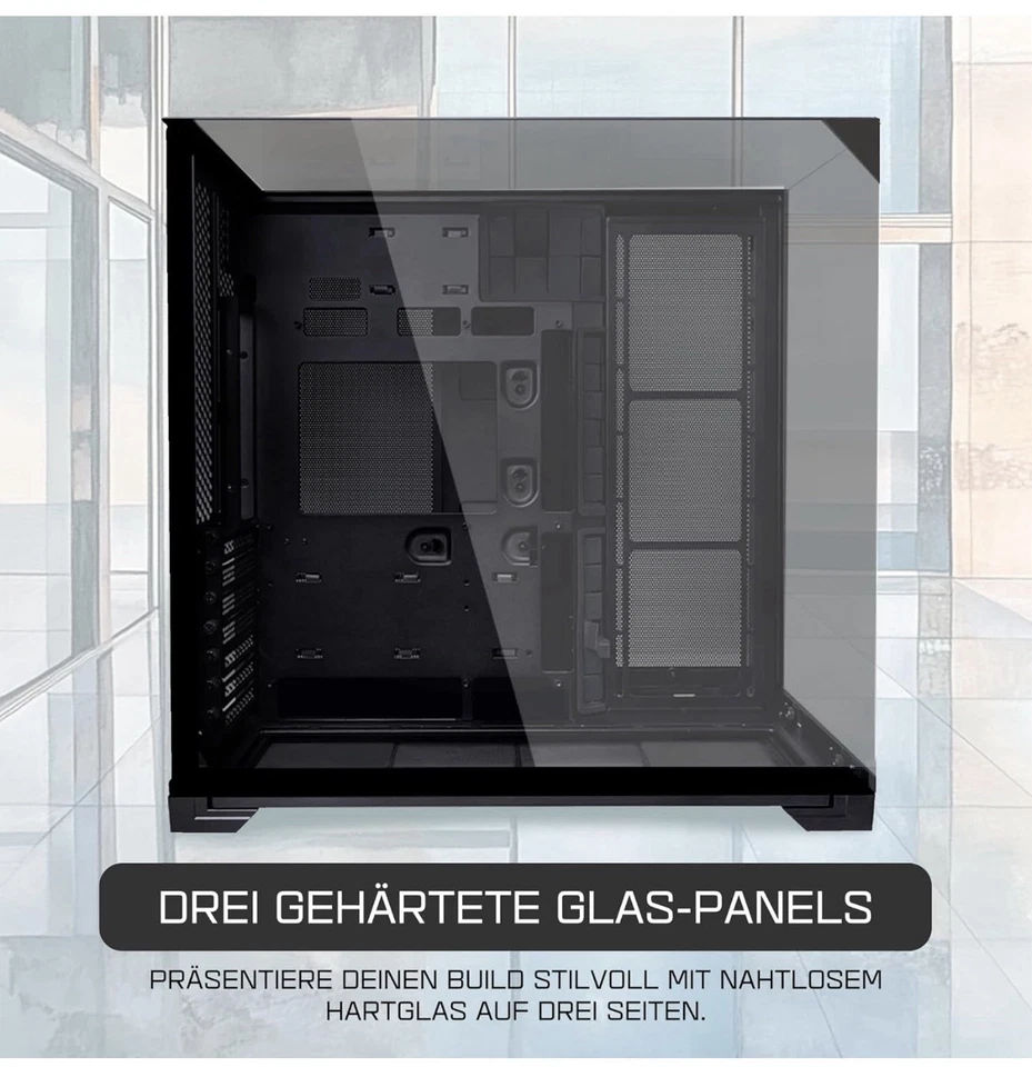 Lian Li 011 Dynamic Evo RGB Black Case ATX Mid Tower Tempered Glass Gaming Case - Image 1 of 4