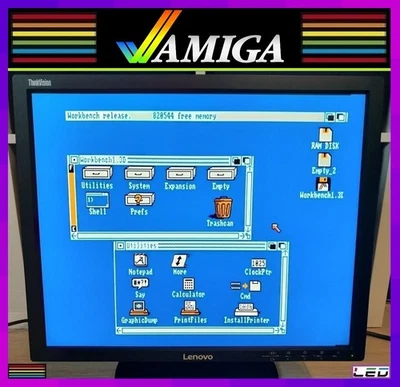 AMIGA Monitor 15 kHz 19" LED TFT im 5:4 Format [BenQ BL912 Alternative] NEU+OVP - Bild 1 von 4