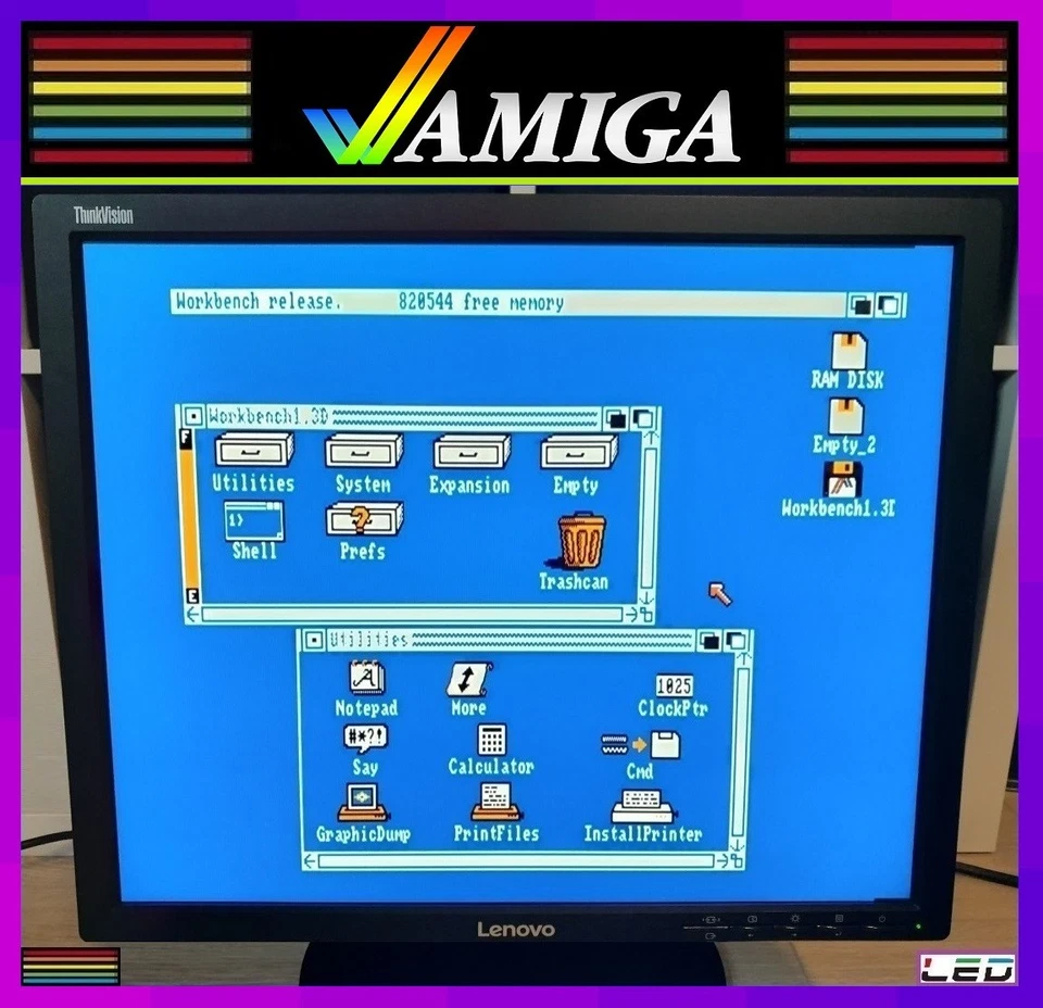 AMIGA Monitor 15 kHz 19" LED TFT im 5:4 Format [BenQ BL912 Alternative] NEU+OVP - Bild 1 von 4