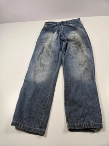 Southpole Jeans Herren 32x32 blau Baggy Fit Y2K Distressed Lackfleck Denim - Bild 1 von 15