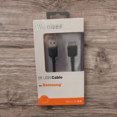 Just Wireless 5ft USB cable for Samsung MICRO B 3.0 - Image 1 of 2