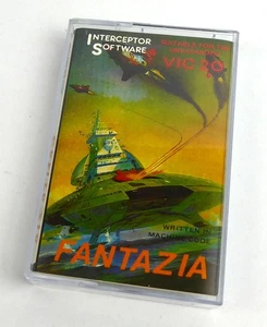 Commodore VC 20 VIC 20 -- FANTAZIA (Interceptor) -- Tape Kassette - Bild 1 von 1