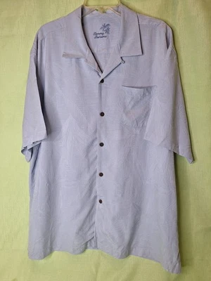 Camisa hawaiana Tommy Bahama azul claro XL 100 % seda #637 Foto 1 de 4
