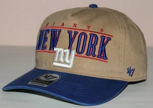 '47 Brand NEW YORK GIANTS Snapback Hat Cap Hitch A-FRAME City Line Khaki *E3 - Picture 1 of 7