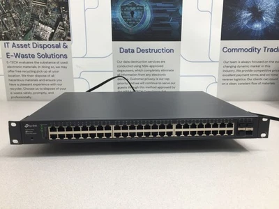 TP-LINK T1600G-52PS 52 Ports Rack Mountable 48GbE SFP Switch - Image 1 of 4