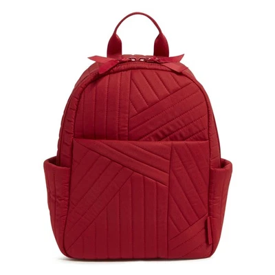 Vera Bradley женщин хлопок маленький рюкзак, кардинал красный, один размер - Изображение 1 из 3