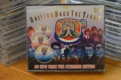 Vintage Rolling Back The Years 60s 3CD Box Set Hits The Swinging Sixties Music - Image 1 of 2