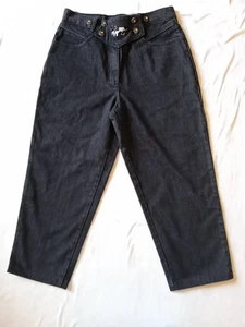 Trachten Jeans Schwarz Stickerei Hammerschmid Gr 42 - Bild 1 von 10
