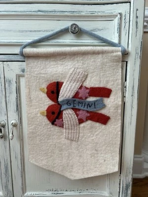 West Elm Felt Zodiac Gemini Banner NWOT OPEN BOX - Image 1 of 4