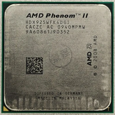 AMD Phenom II X4 925 Quad Core Processor 2.8 GHz, Socket AM2+/AM3, 95W CPU - Image 1 of 2