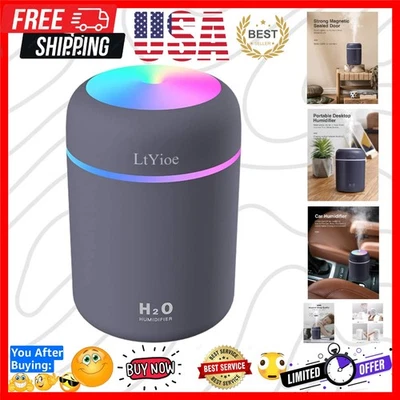 Navy Blue Cool Mist Humidifier - Auto Shut-Off, Perfect for Bedroom & Travel - Image 1 of 4