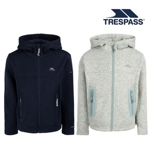 Trespass Kids Hooded Fleece Jacket Unisex Donny - Picture 1 of 5