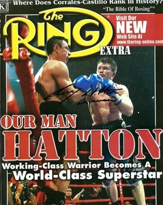 RICKY HATTON 8X10 SIGNED PHOTO BOXING RING PICTURE AUTOGRAPHED IN PERSON - Picture 1 of 1